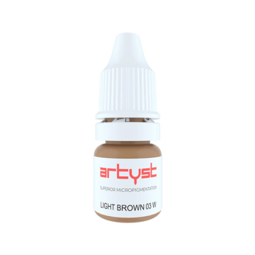 Pigmento para olhos castanho claro 03 W da Artyst 10 ml