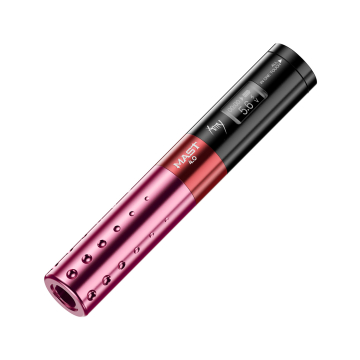 Dragonhawk Mast Tour Amy - Máquina de tatuagem sem fios estilo caneta - Vermelha - Traço de 4,0 mm