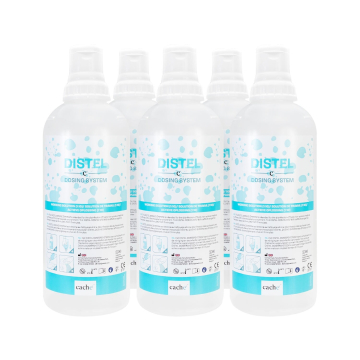 Frascos Vazios de Sistema de Dosagem Distel (6x 1L)