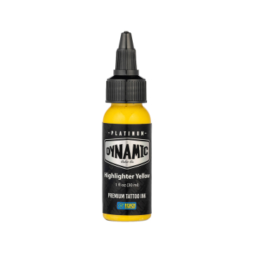 Tinta Para Tatuagem Platinum by Dynamic - Highlighter Yellow 30 ml