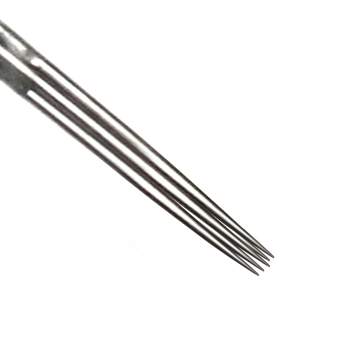 Caixa de 50 Agulhas de Tatuagem Magic Moon 0,25mm Redondas para Traçar Cone Longo