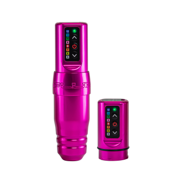 Microbeau Spektra Flux S Máquina para Maquilhagem Permanente PMU com Powerbolt adicional - Rosa/Pastilha Elástica