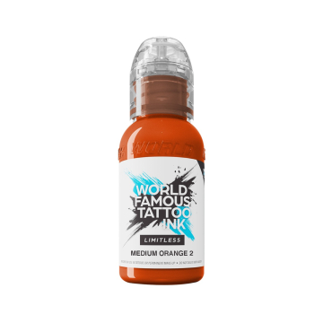 Tinta para tatuagem World Famous Limitless - Medium Orange 2 30 ml