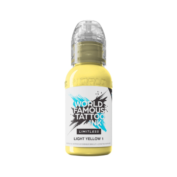 Tinta para tatuagem World Famous Limitless - Light Yellow 1 30 ml