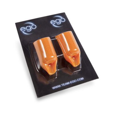 Pack de 2 Biogrips EGO em Silicone (Retos) em Laranja - Tubos até 19 mm