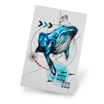 RemixIT Design (Ivana Tattoo Art) - Gravura Blue Whale (Edição Limitada)