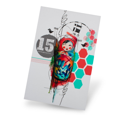 RemixIT Design (Ivana Tattoo Art) - Gravura Matrioshka Doll (Edição Limitada)